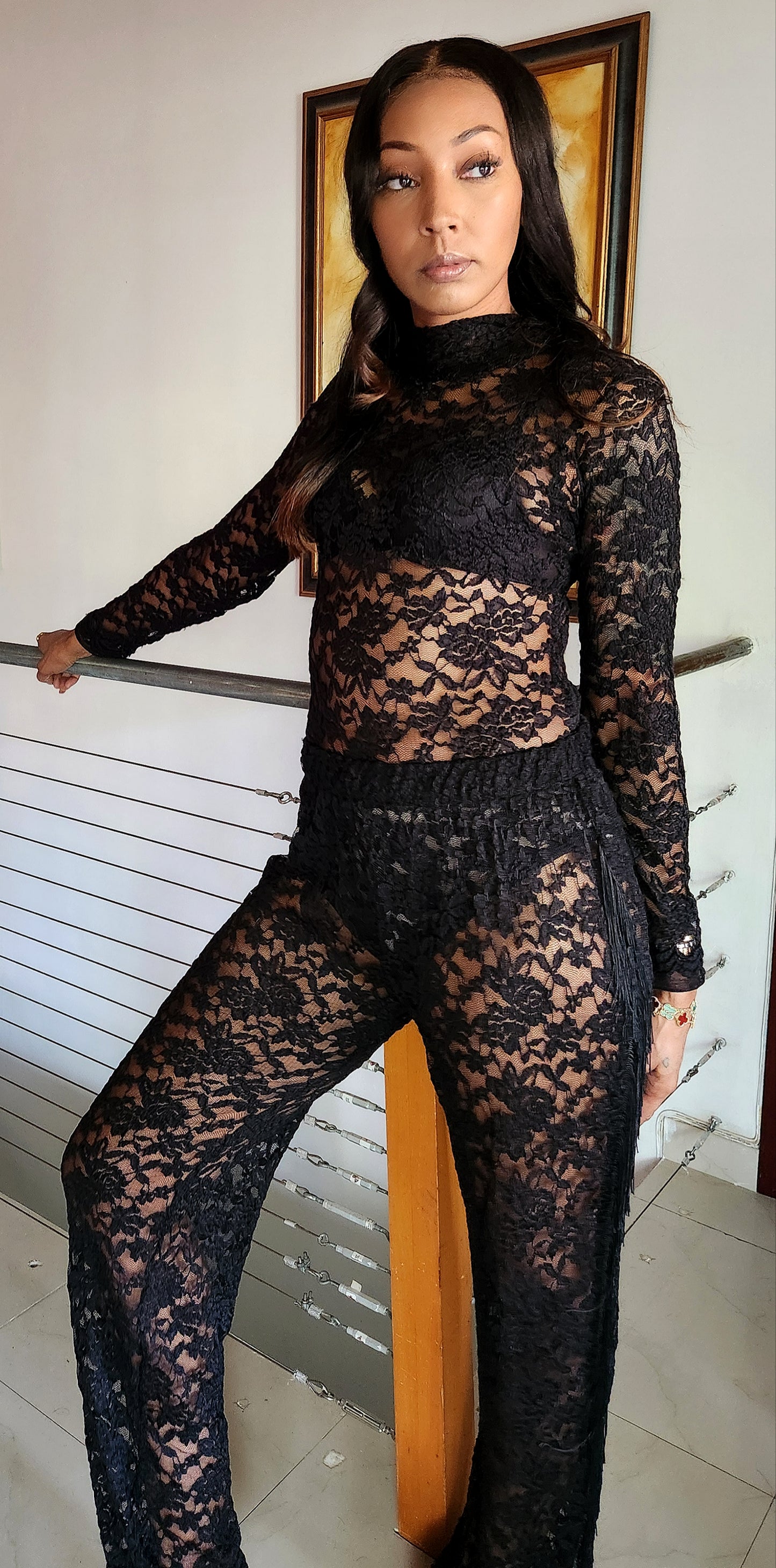 Elevate your wardrobe with our luxurious soft fabric lace bodysuit! Crafted with delicate lace and ultra-soft materials, this bodysuit combines elegance and comfort seamlessly. Perfect for layering or wearing on its own, it features intricate lace detailing and a flattering fit that enhances your silhouette. Ideal for both day and night looks, our lace bodysuit is a versatile addition to your collection. Shop now to experience timeless style and exceptional quality.