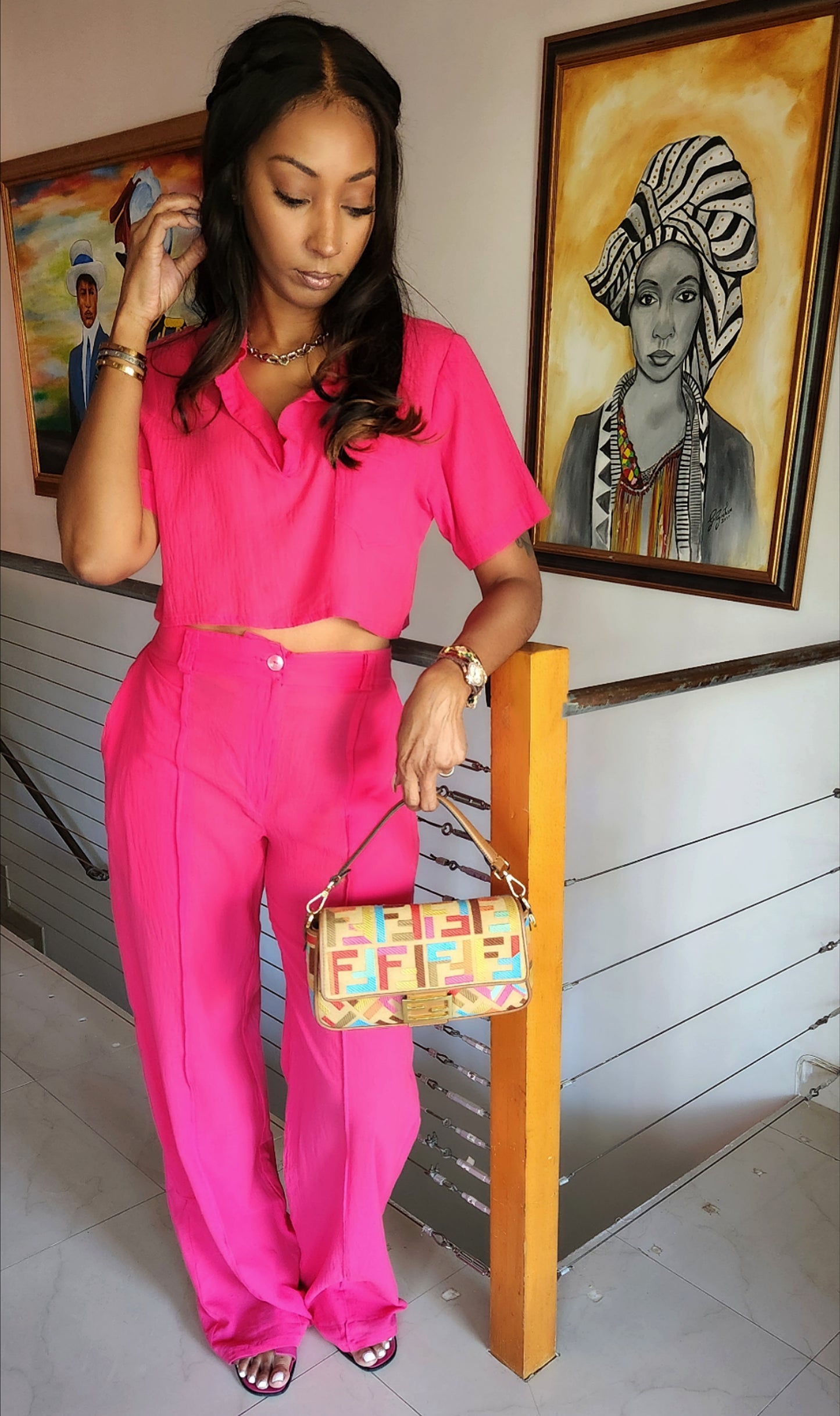 Pink Radiance Linen Set