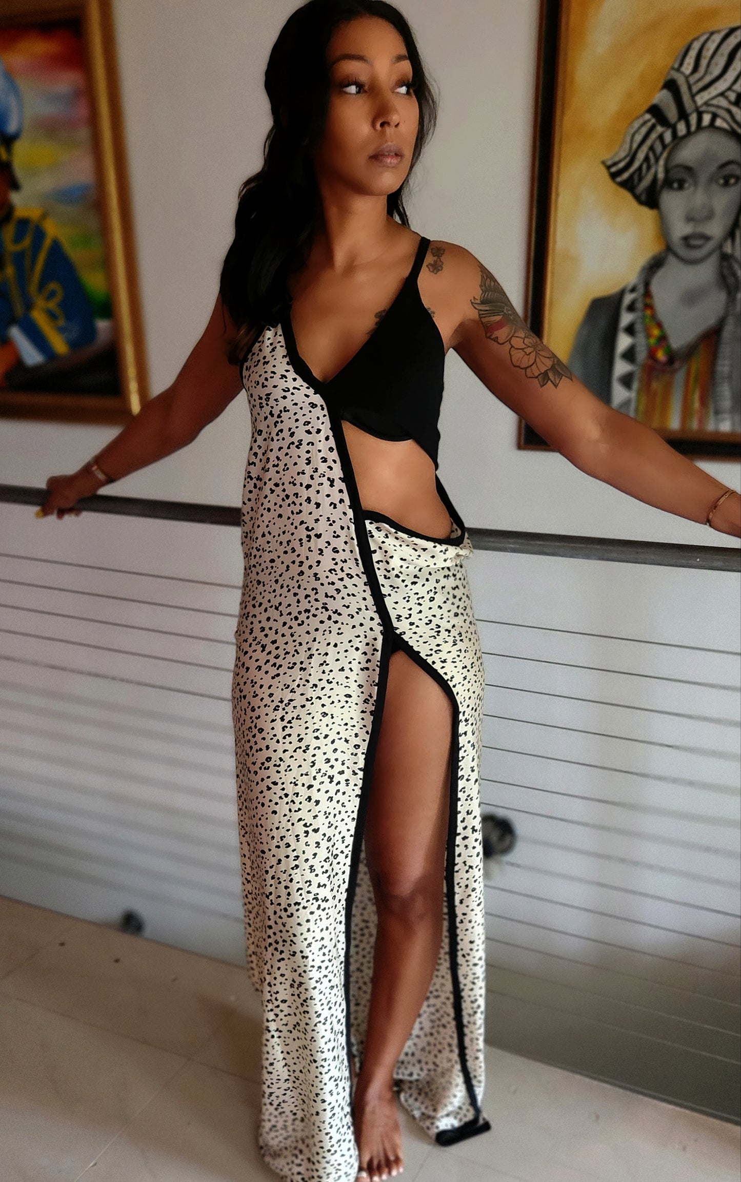 Cutout Cheetah Girl